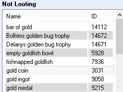 Looting Configuration